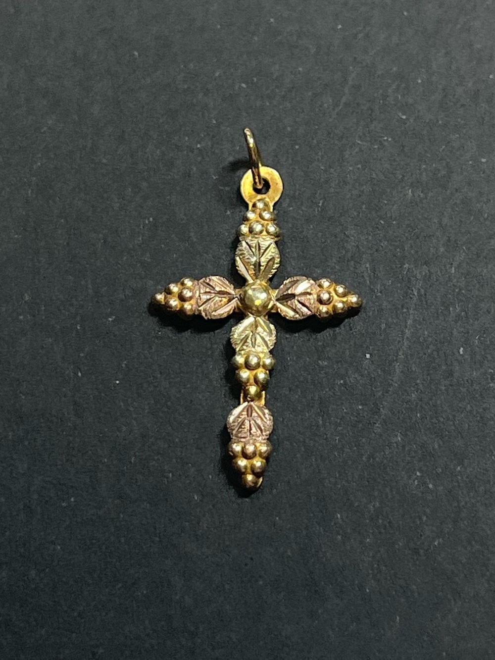Landstroms Black Hills Gold 10K Cross Pendant